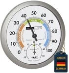 TFA Dostmann Analoges Thermo-Hygrometer, gesundes Raumklima, farbige Komfortzonen,
