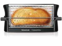 TAURUS 960632 Toaster aus Edelstahl, 700 W, für alle Brotsorten, mit Haltestab,