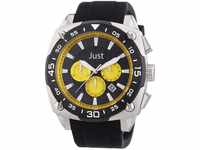 Just Watches Herren-Armbanduhr XL Analog Quarz Kautschuk 48-STG2373-YL