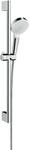 hansgrohe Crometta wassersparendes Duschset 0,65m, Wei&szlig;/Chrom