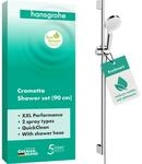 hansgrohe Crometta wassersparendes Duschset 0,90m, 2 Strahlarten, Wei&szlig;/Chrom