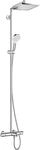 hansgrohe Crometta E - Duschsystem mit Wannenthermostat, Regendusche (240 x 240 mm)