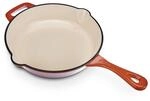 GSW 716314 orange Shadow Pfanne mit 2 Ausg&uuml;ssen o, Deckel 26cm, Gusseisen,