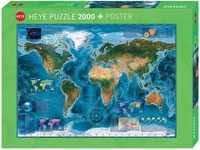 HEYE 29797 - Satellite Map Standard, Rajko Zigic, inklusiv Poster, 2000 Teile...
