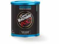 Caffè Vergnano 1882 Kaffee Dose Arabica gemahlen Entkoffeiniert - 250 g-Packung