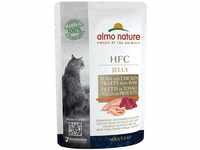Almo Nature HFC Jelly Nassfutter für Erwachsene Katzen Thunfischfilet und