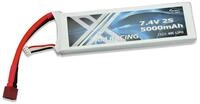 Amewi 28895 - Akku 7,4V 5000mAh 40C LiPo u.a. f&uuml;r Bullet V2, Fahrzeug