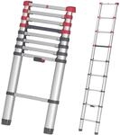 Hailo T80 FlexLine Alu-Sicherheits-Teleskopleiter - ausziehbare Anlegeleiter mit 9