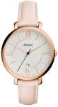 Fossil Damen Analog Quarz Uhr mit Leder Armband ES3988