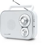 Muse M-051RW tragbares Retro-Radio, UKW und MW, Netz- und Batteriebetrieb,
