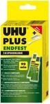UHU PLUS endfest 90 min Tube Binder + Tube H&auml;rter, Infokarte