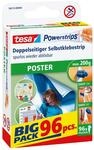 tesa Powerstrips poster Big Pack - Doppelseitige Klebestreifen f&uuml;r und Plakate -