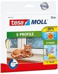 tesamoll E-Profil Gummidichtung - Selbstklebende Dichtung zum Isolieren von Spalten