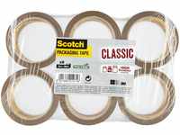 Scotch Verpackungsklebeband Classic, Starkes Paketklebeband, Packband, 6...