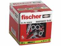 fischer DuoPower 10 x 50, Universaldübel, leistungsstarker...