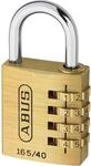 ABUS Zahlenschloss 165/40 - Vorh&auml;ngeschloss aus Messing - mit individuell