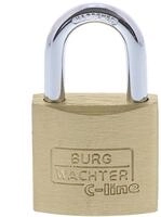 Burg-W&auml;chter Vorh&auml;ngeschloss, C-Line 222 30 SB, Inkl. 2 Schl&uuml;sseln, B&uuml;gelst&auml;rke: