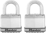 MASTER LOCK M5EURT 2 X Excell Vorh&auml;ngeschl&ouml;sser 51mm lamellierter Stahl