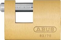 ABUS Messing-Vorh&auml;ngeschloss 82/70 - Monoblock-Hangschloss f&uuml;r Rollgitter,