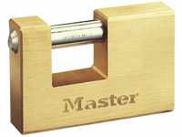 Master Lock 608EURD Rechteckiges Vorhängeschloss aus Massivmessing mit...