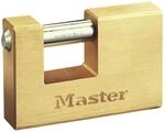 MASTER LOCK 608EURD Vorh&auml;ngeschloss 85mm Vollmessing (Rechteckiges Geh&auml;use)