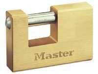 Master Lock 606EURD Rechteckiges Vorhängeschloss aus Massivmessing mit...