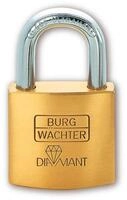 Burg-W&auml;chter Vorh&auml;ngeschloss, Diamant D 600 50, Inkl. 2 Schl&uuml;ssel, B&uuml;gelst&auml;rke: