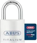 ABUS Titalium Vorh&auml;ngeschloss 80TI/45 - Kellerschloss mit leichtem, massiven