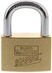Burg-W&auml;chter Vorhangschloss, Vorh&auml;ngeschloss mit Schl&uuml;ssel, 8 mm B&uuml;gelst&auml;rke,