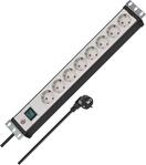 Brennenstuhl Premium-Line, Steckdosenleiste 8-Fach - 19" Format ideal f&uuml;r