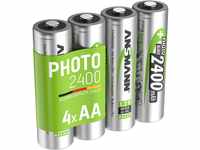 ANSMANN wiederaufladbar Akku Batterie Mignon AA 2400mAh NiMH ohne Memory-Effekt...