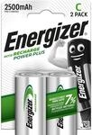Energizer Recharge Power Plus - Batterien C wiederaufladbar (2 St&uuml;ck) - 2500 mAh