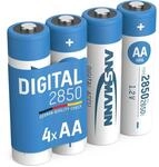 ANSMANN 4X Akku AA 2850 mAh NiMH 1,2 V Mignon Batterien Wiederaufladbar