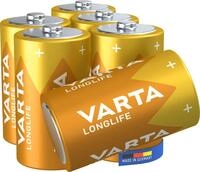 VARTA Batterien D Mono, 6 St&uuml;ck, Longlife, Alkaline, 1,5V, ideal f&uuml;r