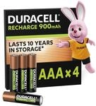 Duracell Akku AAA, wiederaufladbare Batterien AAA, 4 St&uuml;ck, Unsere Nr. 1 - l&auml;ngste