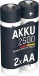 ANSMANN Akku AA Mignon 2500mAh 1,2V NiMH - wiederaufladbare Batterien AA Akkus maxE