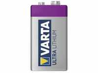VARTA Batterien 9V Blockbatterie, 1 Stück, Ultra Lithium, hohe Leistung für
