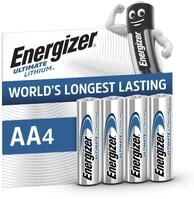 Energizer Ultimate Lithium Batterie AA (4 St&uuml;ck) - Die langlebigste AA Batterien der