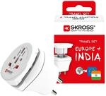 SKROSS | 1.500215-E | Combo World to India | 2in1 Reisestecker - Reiseadapter...