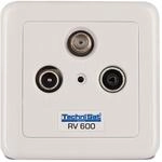 TechniSat TECHNIPRO RV 600-10 &ndash; Durchgangsdose Aufputz, f&uuml;r Sat, TV,