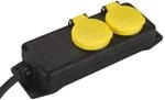 UNITEC FR-Tischsteckdose,IP44,2f,1,5m,H07RN-F3G1,5mm&sup2;, sw/ge