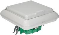 Schneider Electric Elso Schuko-Steckdose mit Klappdeckel, komplett, 1-fach,