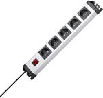 Kopp Powerversal Steckdosenleiste, 5-Fach, mit beleuchtetem Schalter, IP 20,