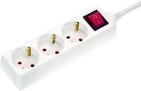 as - Schwabe 3-Fach Steckdosenleiste wei&szlig; mit Schalter 230 V / 16 A &ndash;