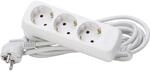 Kopp 128690659 3-Fach Steckdosenleiste Standard, 5 m Zuleitung, wei&szlig;