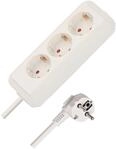 Brennenstuhl Eco-Line, Steckdosenleiste 3-Fach (Mehrfachsteckdose mit erh&ouml;htem
