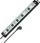 Brennenstuhl Premium-Line Technik Steckdosenleiste 5-Fach mit einzeln schaltbaren