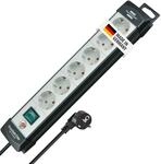 Brennenstuhl Premium-Line Steckdosenleiste 6-Fach (Mehrfachsteckdose mit...