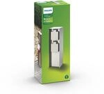 Philips Rock Outdoor Doppelsteckdose, wetterfeste Steckdose mit 2 Steckern, optimale