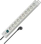 Brennenstuhl Premium-Line Steckdosenleiste 10-Fach (Mehrfachsteckdose mit Schalter